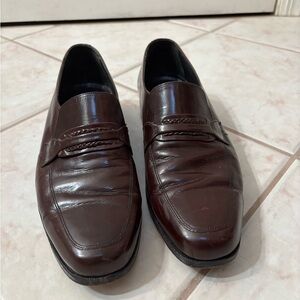 Florsheim Rich Brown Leather Slip-Ons